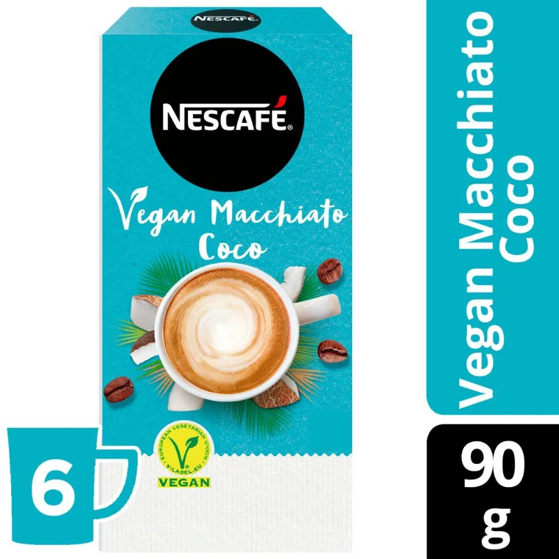 Café Nescafé Vegan Macchiato Coco 6 Sobres