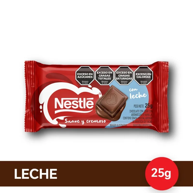 Chocolate Sabor Leche 25 Grs Nestle