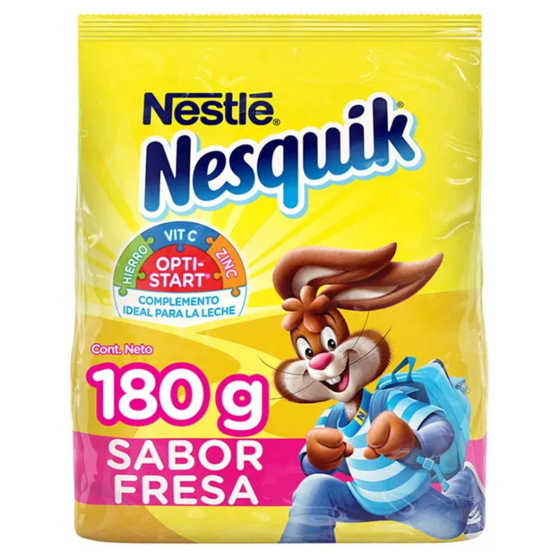 Nesquik En Polvo Sabor Fresa 180g