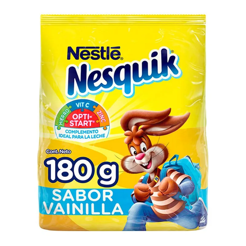 Nesquik En Polvo Sabor A Vainilla 180g