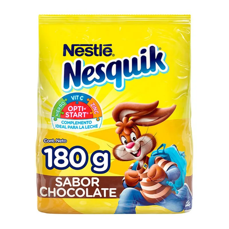 Nesquik En Polvo Sabor A Chocolate 180g