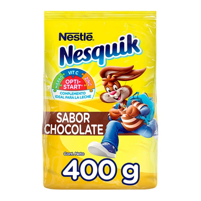 Nesquik En Polvo Sabor A Chocolate 180g Nesquik En Polvo Sabor a Chocolate 400g