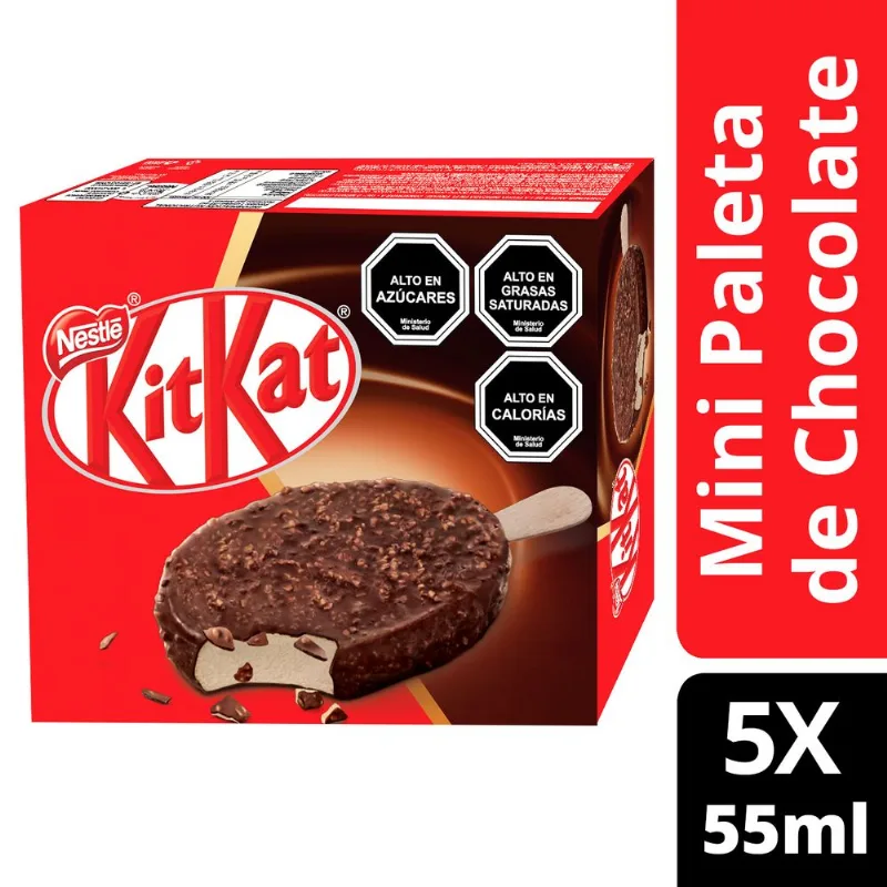 Helado Kit Kat Paleta Multipack 55 ml 5 un.