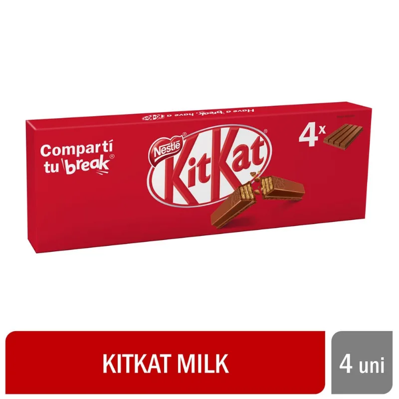Oblea Kitkat® 4 Fingers Leche Mp X 166gr