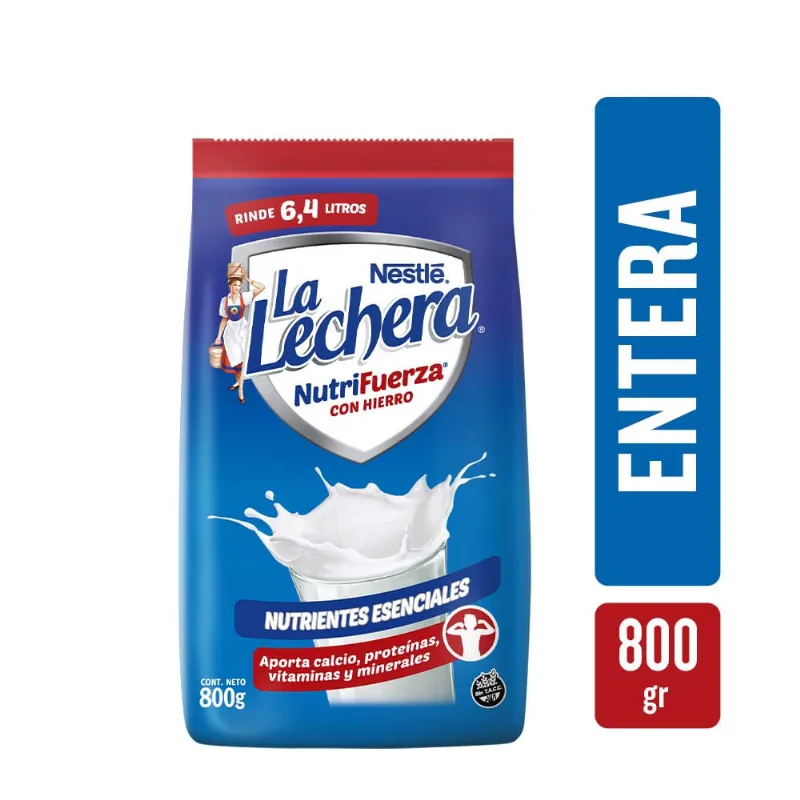Leche En Polvo La Lechera® Nutrifuerza Softpack X800gr