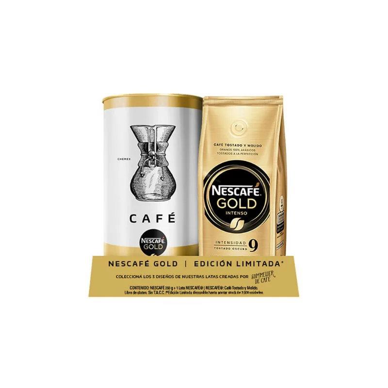 Cafe Molido Nescafe Gold Int + Lata 250g