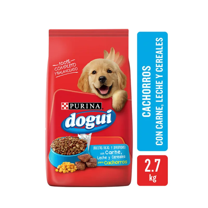 Alimento Dogui Cachorro Carne, Cereales, Leche 2,7kg