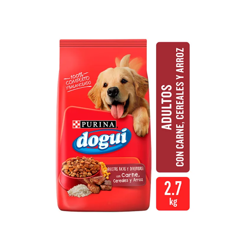 Alimento Dogui Sabor Carne, Cereales Y Arroz 2,7k
