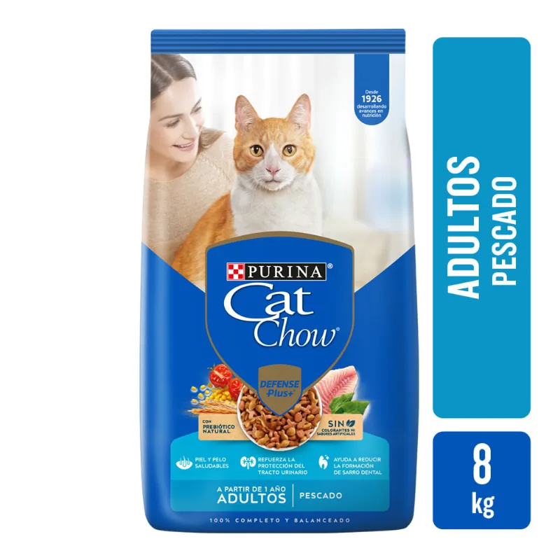 Alimento Cat Chow Sin Col Adt Pescado 8k