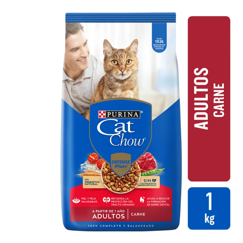 Alimento Cat Chow Sin Col Adulto Carne 1k