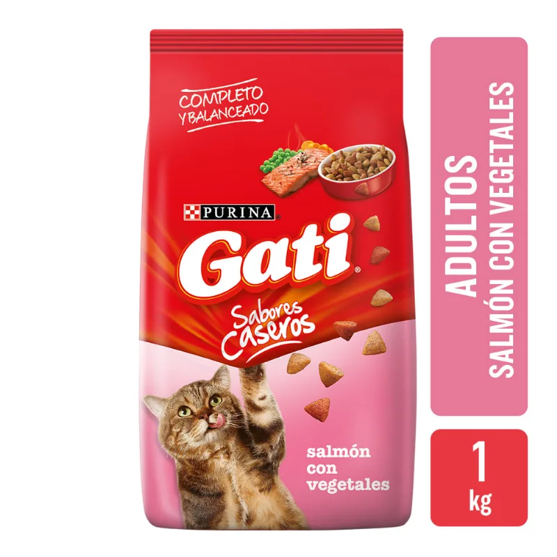 Alimento Gati Salmon Con Vegetales 1k