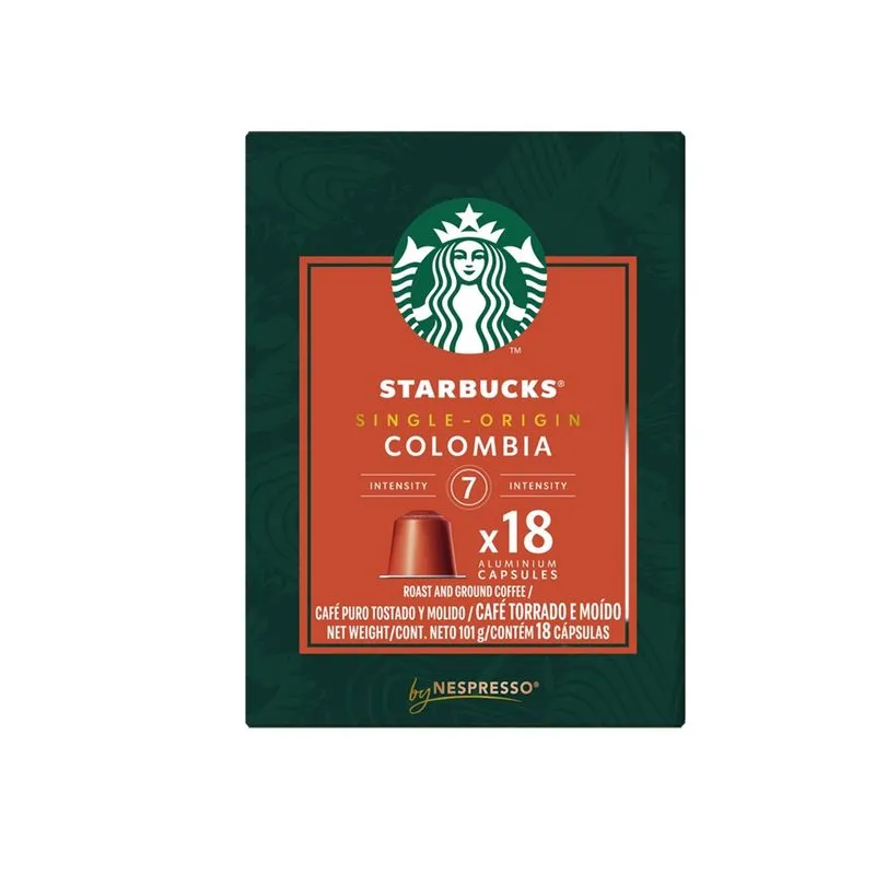 Cápsula Starbucks Colombia Com 18 Unidades