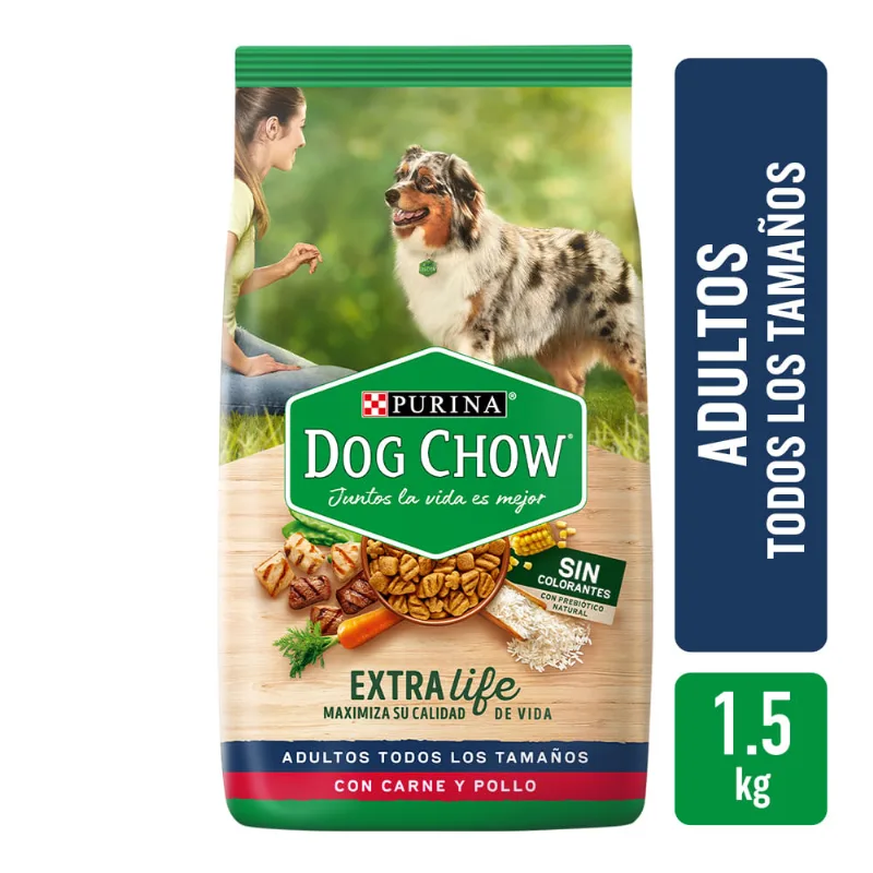 Alimento Dog Chow Sincol Adulto Car Y Pll 1,5k