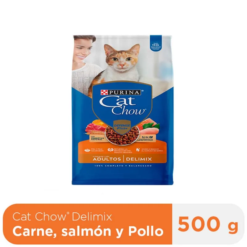 Alimento para Gato CAT CHOW Adultos Delimix en Bolsa 500g