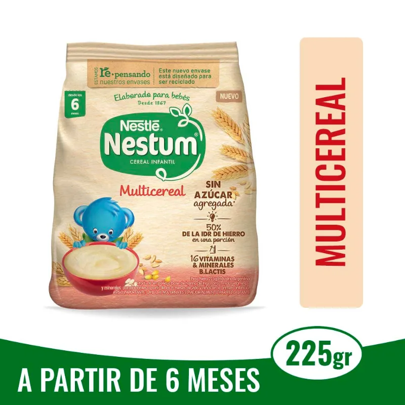 Cereal Nestum Multicereal Sin Azucar Flex 225 Gr