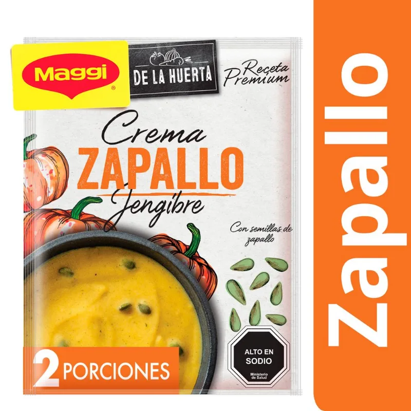 Crema Maggi de La Huerta Zapallo Jengibre 42 g 2 Porciones