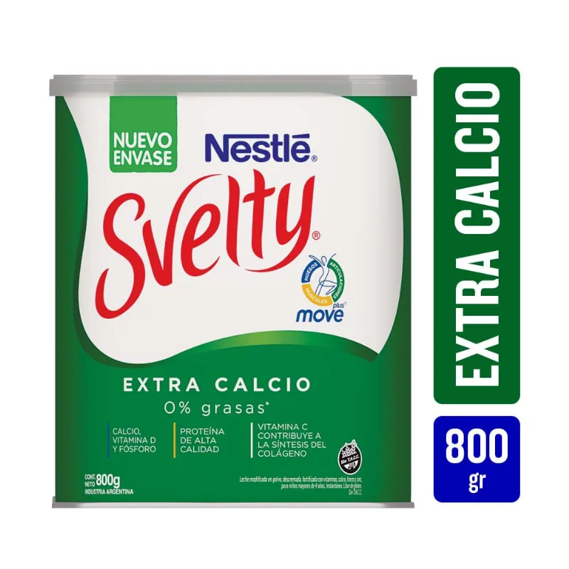 Leche En Polvo Svelty Move Lata 800gr