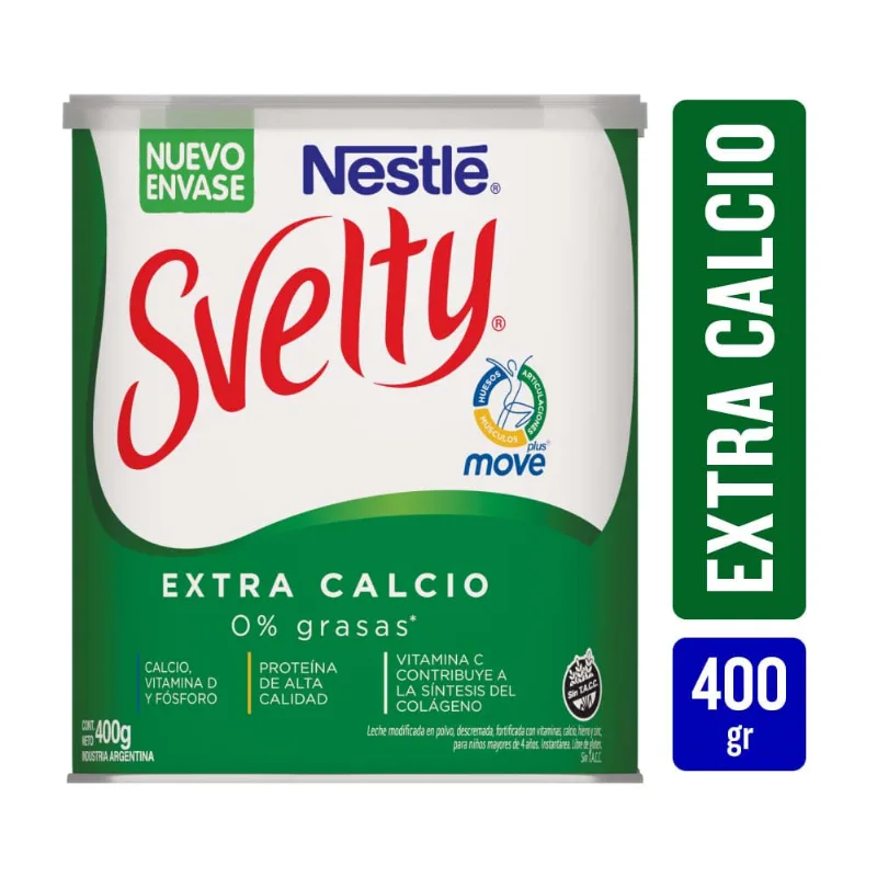 Leche En Polvo Svelty Move Lata X400gr