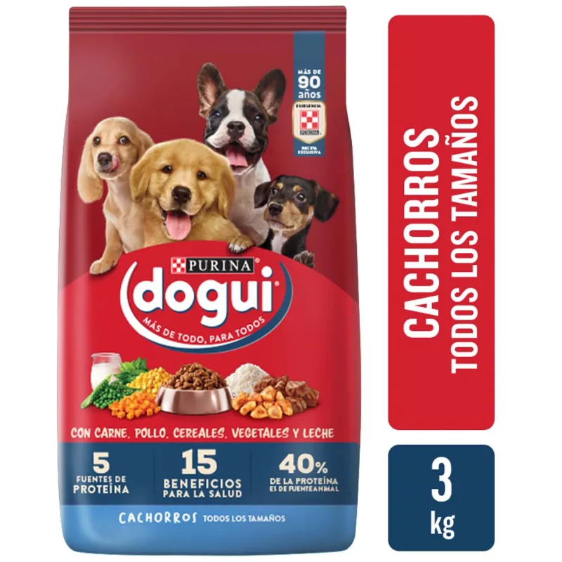 Alimento para Perro DOGUI Cachorro Todos los tamaños Multisabor Bolsa 3Kg