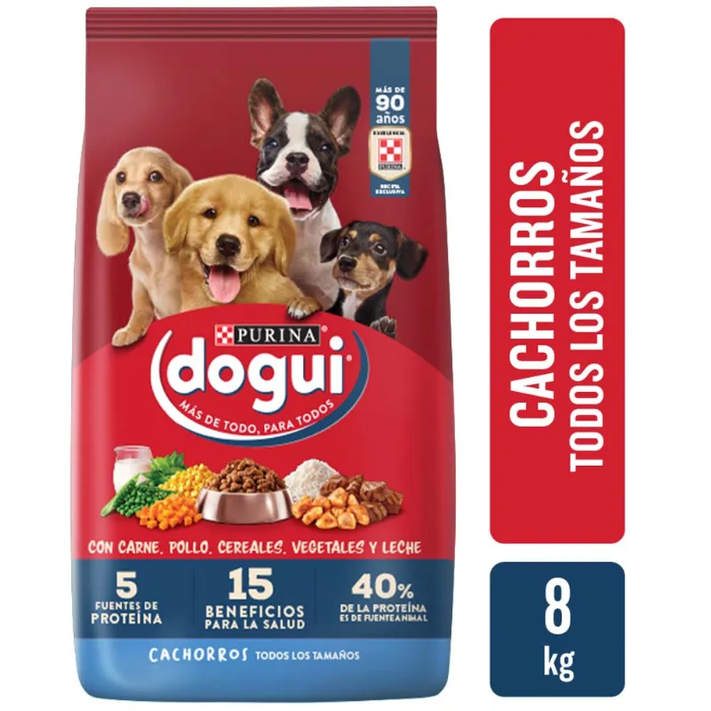 Alimento para Perro DOGUI Cachorro Todos los tamaños Multisabor Bolsa de 8Kg