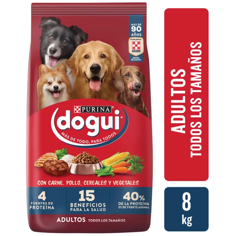 Alimento para Perro DOGUI Adulto todos los tamaños Multisabor Bolsa de 8Kg