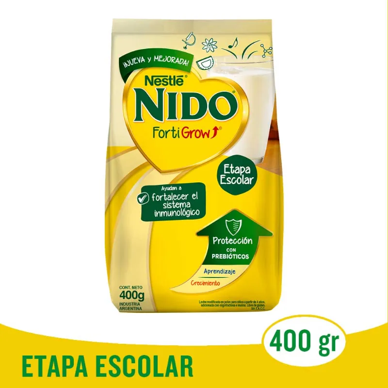 Nido® Fortigrow Leche En Polvo X 400gr