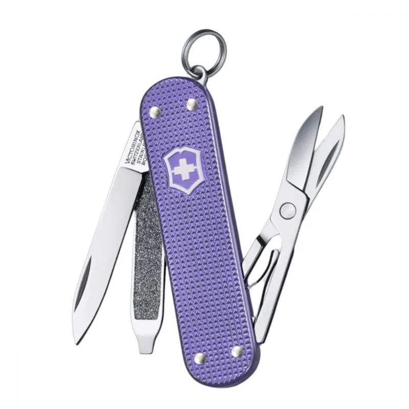 Victorinox Cortapluma 0.6221.223G Classic Alox Electric Lavender 5 usos