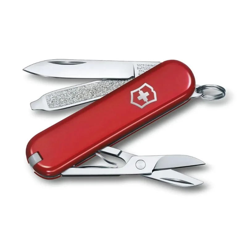 Canivete Victorinox Classic SD Colors - 7 Funções - Vermelho Style Icon - 0.6223.G