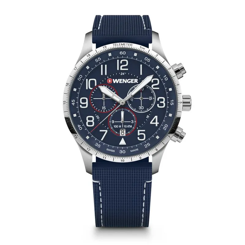 Relógio Masculino Wenger Attitude Chrono Azul