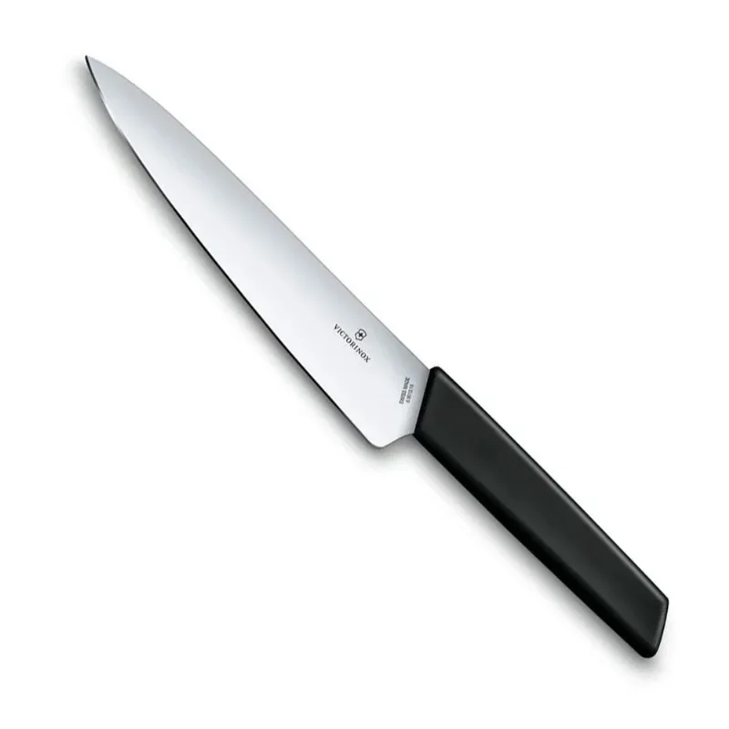 Faca Victorinox Swiss Modern - Lâmina Lisa - 19 Cm - Preta - 6.9013.19b