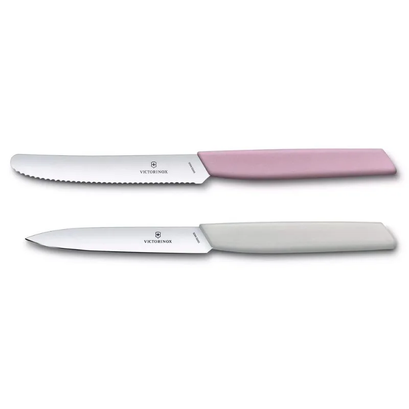 Conjunto Facas Victorinox Swiss Modern Edição Limitada - 2 Unidades - Rosa E Cinza - 6.9096.2l2