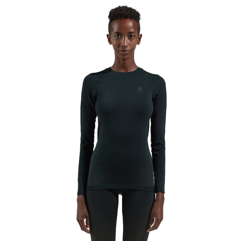 Top Manica Lunga Donna Odlo Performance Warm Nero L