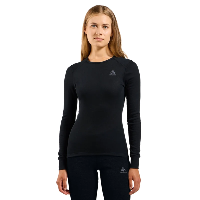Top Manica Lunga Donna Odlo Active Warm Black S