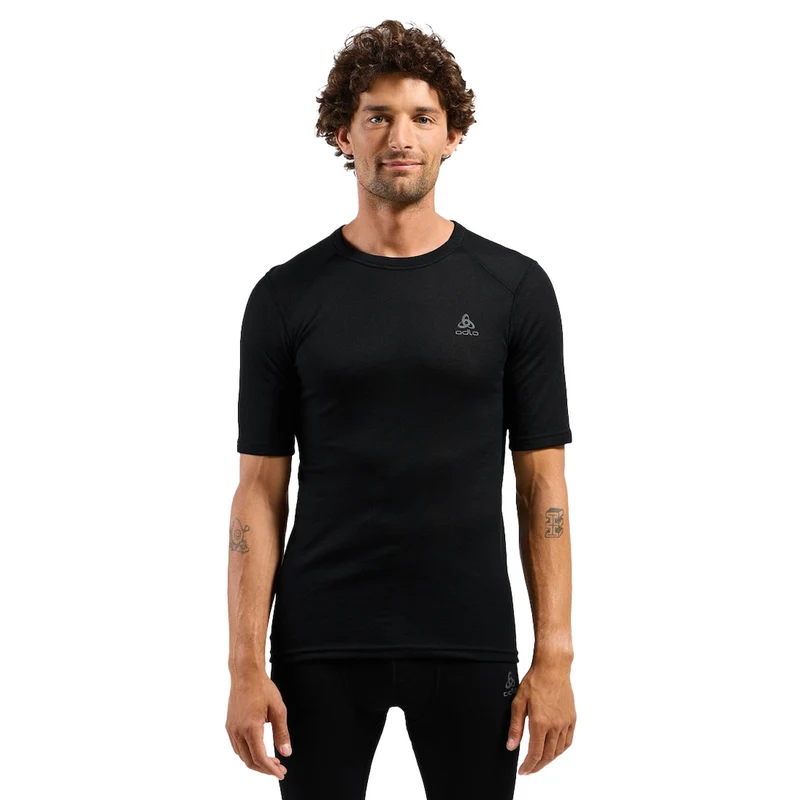 T-Shirt Uomo Odlo Active Warm Nero S