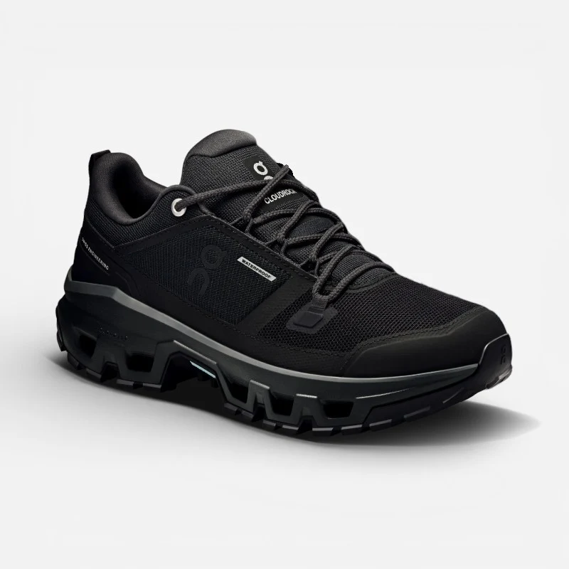 Women's Cloudrock Low Waterproof Black/Black Medium / 6.5