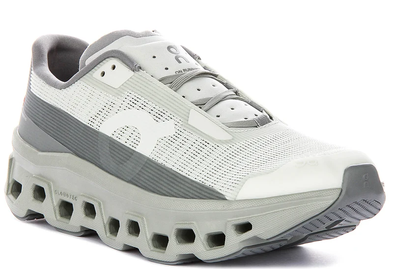 On Running Cloudmonster Void In White Grey For Men 11.5 UK - 46.5 EU - 12 US / White Grey