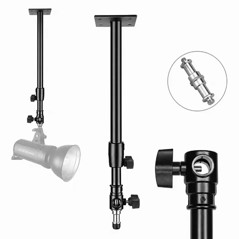 Suporte De Parede E Teto Stand Gf-120b Para Iluminação E Estúdio (120cm)