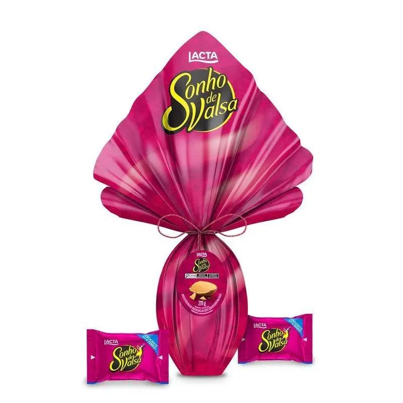 Ovo De Páscoa Chocolate Ao Leite Lacta Sonho Valsa 277g
