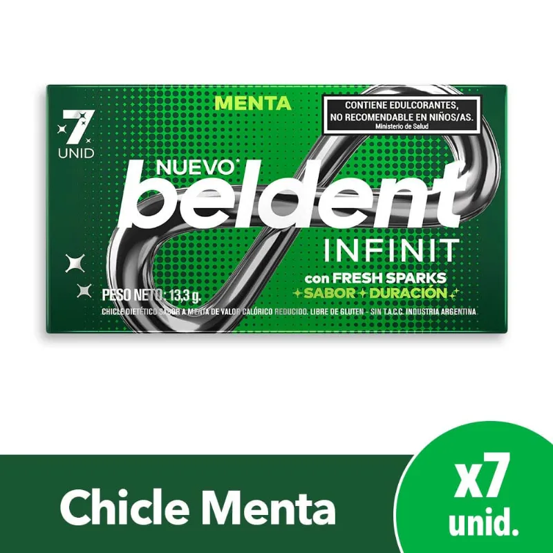 Chicles Sabor Menta Infinit 13,3 Grs Beldent