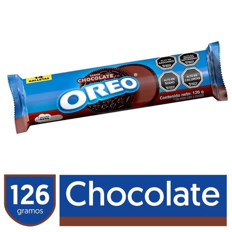 Galletas Oreo Chocolate Crema Chocolate 126 g