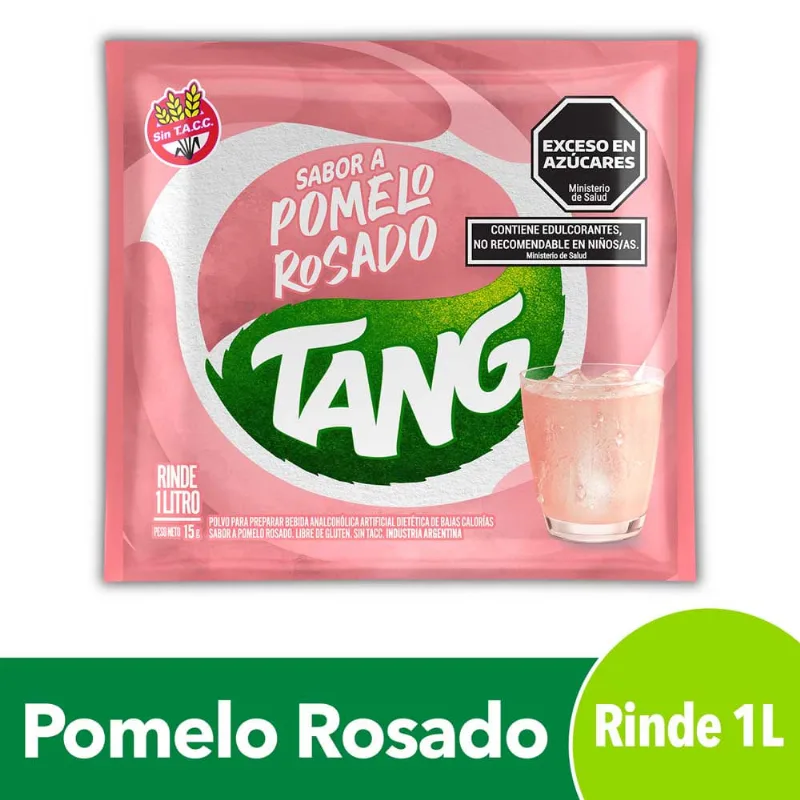 Jugo en Polvo Sabor Pomelo Rosado 15 Grs Tang