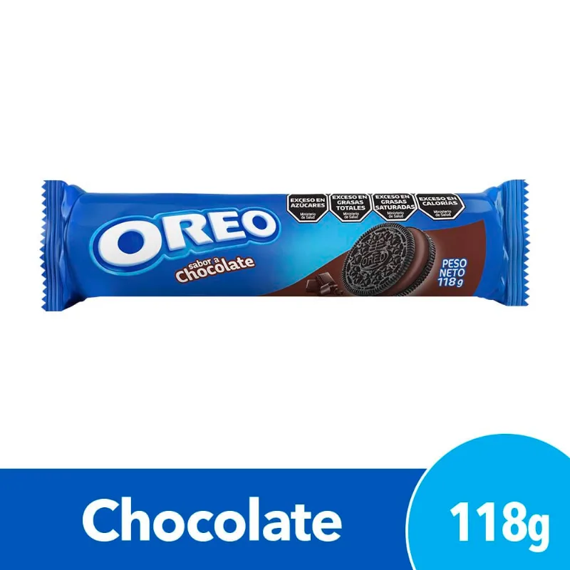Galletitas Oreo Rellenas Con Crema De Chocolate 118 Gr