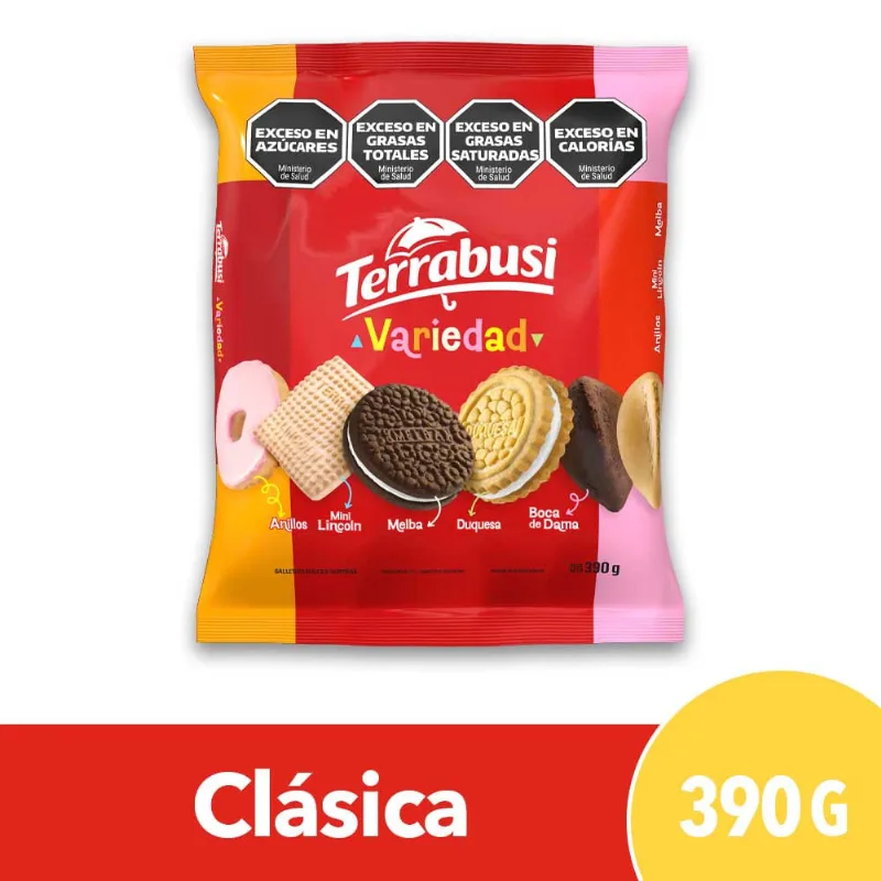 Galletitas Dulces Variedad Terrabusi Mix 390 Gr