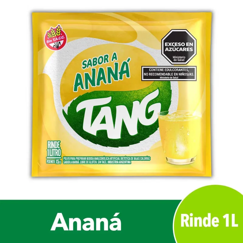 Jugo En Polvo Tang Ananá 15 Gr