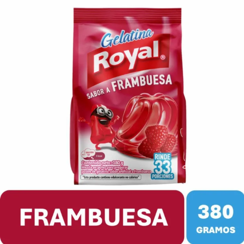 Gelatina Frambuesa Royal 380 Gr
