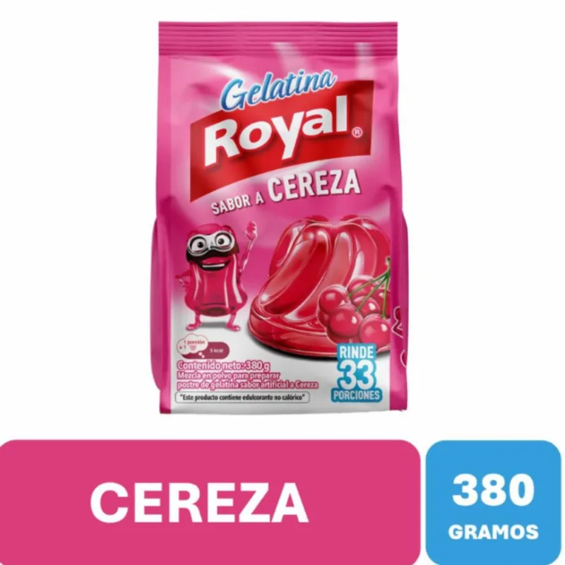 Gelatina Cereza Royal 380 Gr