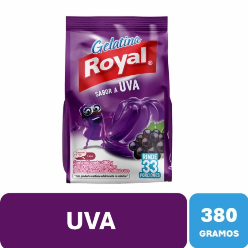 Gelatina Uva Royal 380 Gr