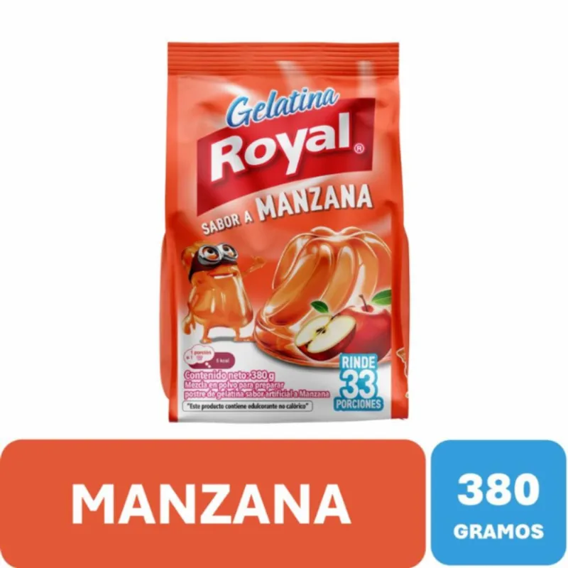Gelatina Manzana Royal 380 Gr