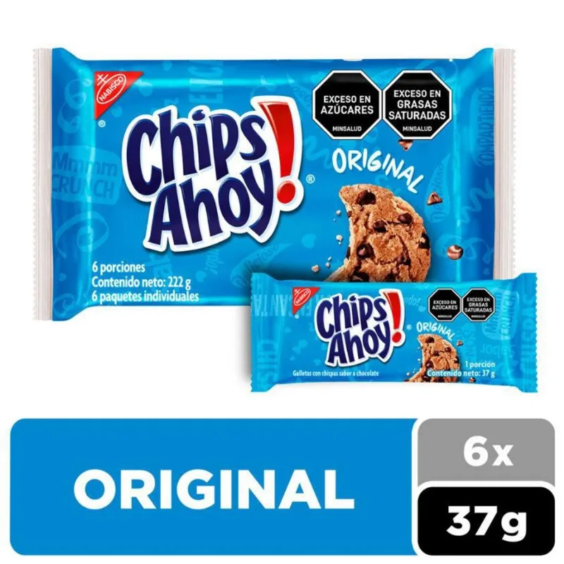 Galletas CHIPS AHOY con chispas de chocolate x6und (222 gr)
