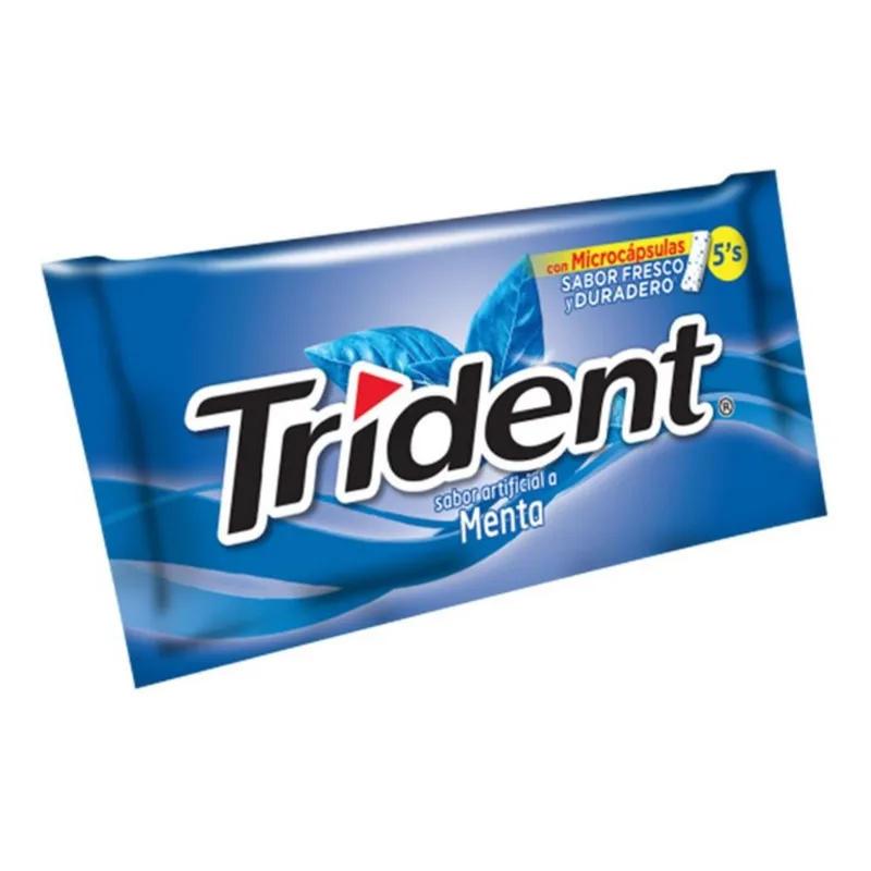 Chicle Sin Azucar Menta Trident 8.5 Gr